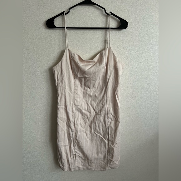 Lulu’s Loving Simply Blush Striped Bodycon Mini Dress - Picture 2 of 5